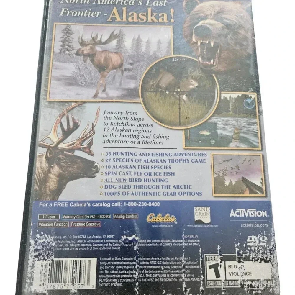 Cabelas Alaskan Adventures PlayStation 2 Game-USED
